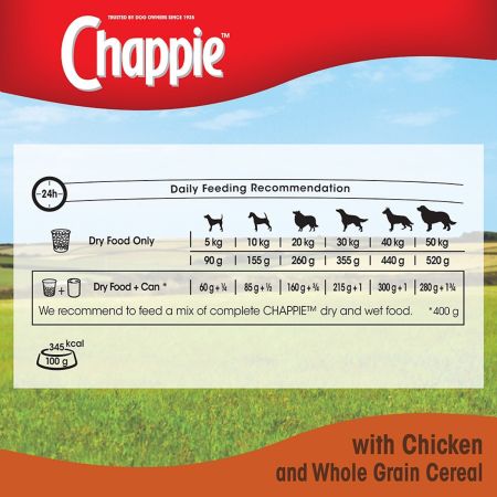 Chappie Complete Adult Dry Dog Food Chicken & Wholegrain 15kg #5