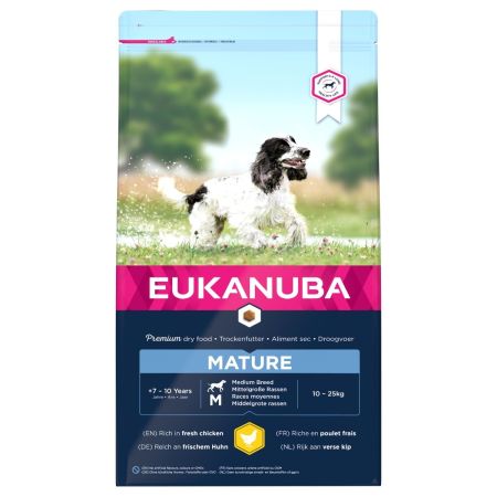 Eukanuba Thriving Mature Medium Breed Dog Food Chicken 12kg