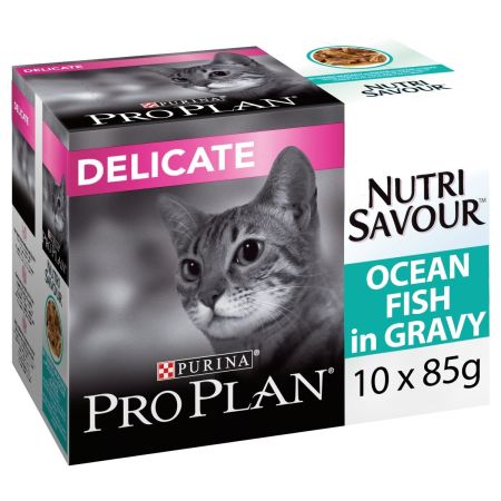 Purina Pro Plan NutriSavour Delicate Adult Cat (Ocean Fish) Wet Food