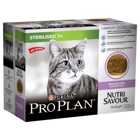 Purina Pro Plan NutriSavour Sterilised 7+ Adult Cat Wet Food (Turkey) #2